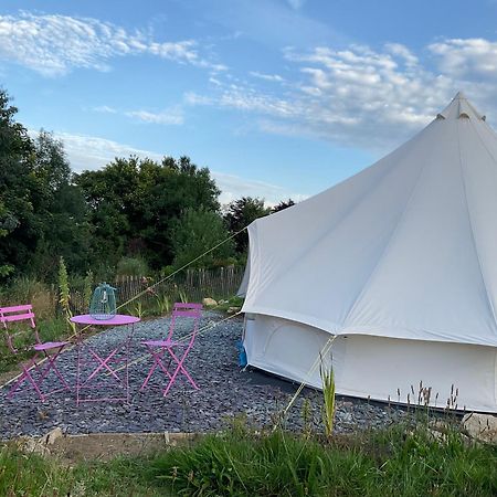 Glamping Meadow Bell Tent Stithians Bagian luar foto