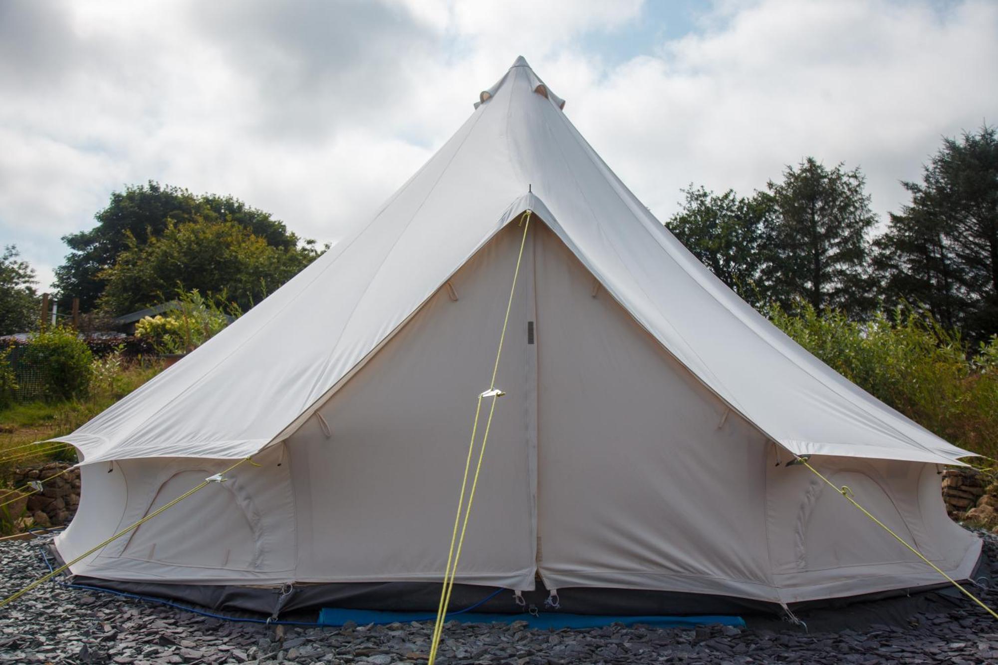 Glamping Meadow Bell Tent Stithians Bagian luar foto