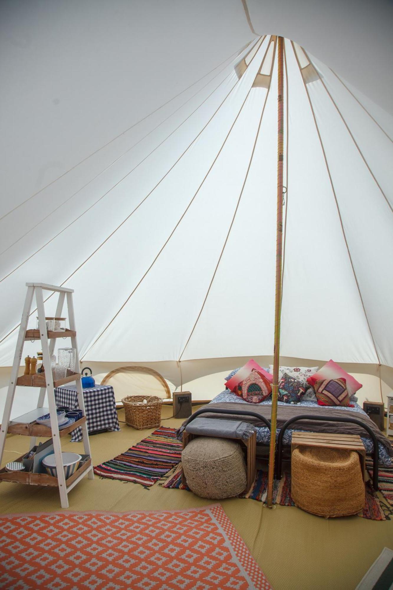 Glamping Meadow Bell Tent Stithians Bagian luar foto