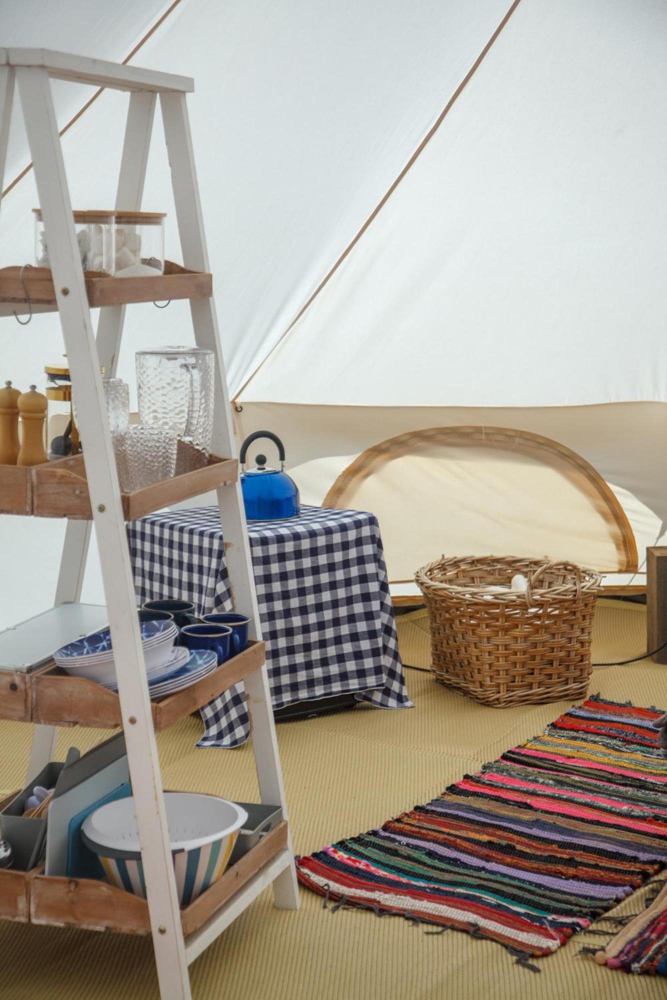 Glamping Meadow Bell Tent Stithians Bagian luar foto