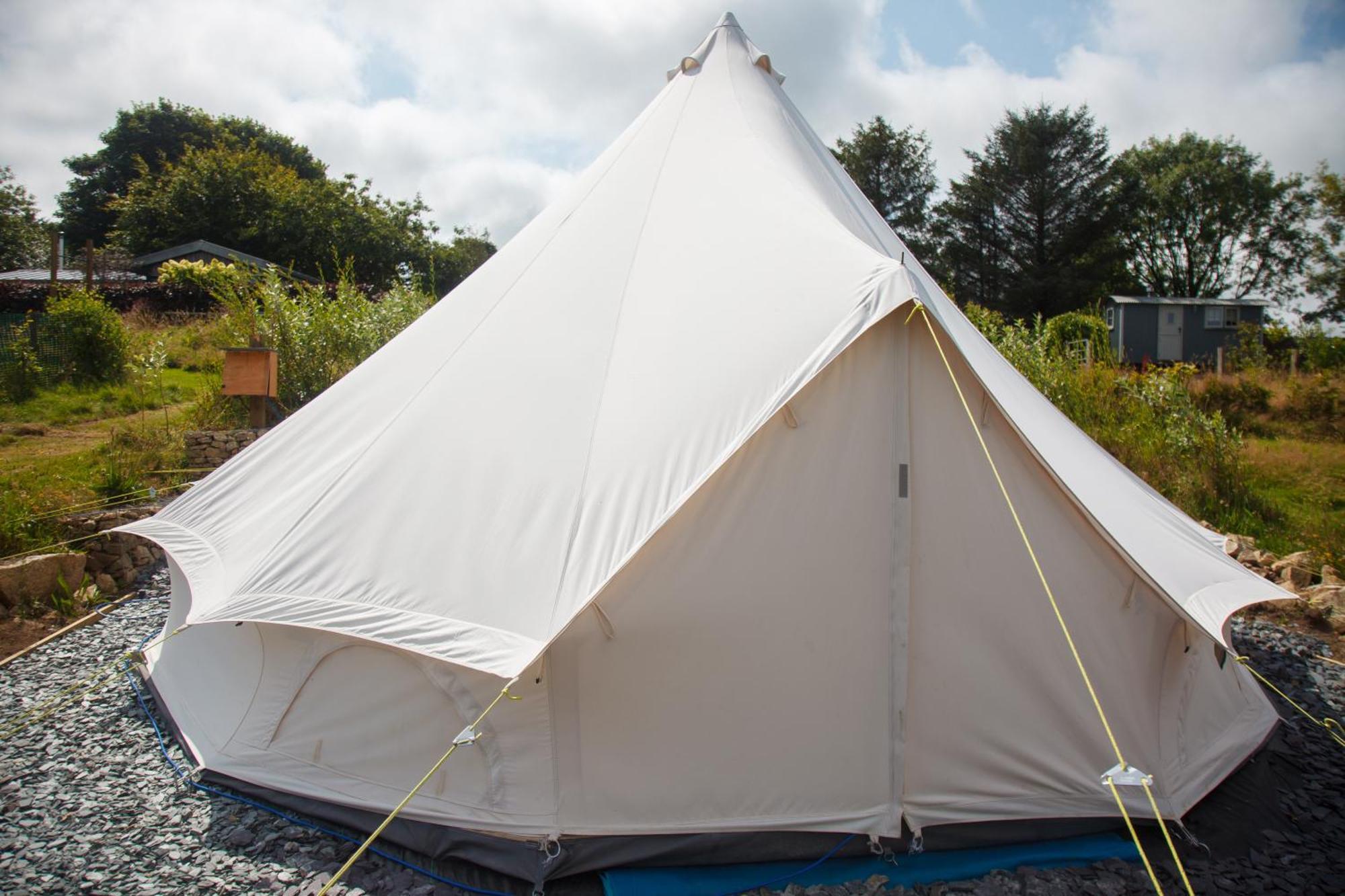 Glamping Meadow Bell Tent Stithians Bagian luar foto